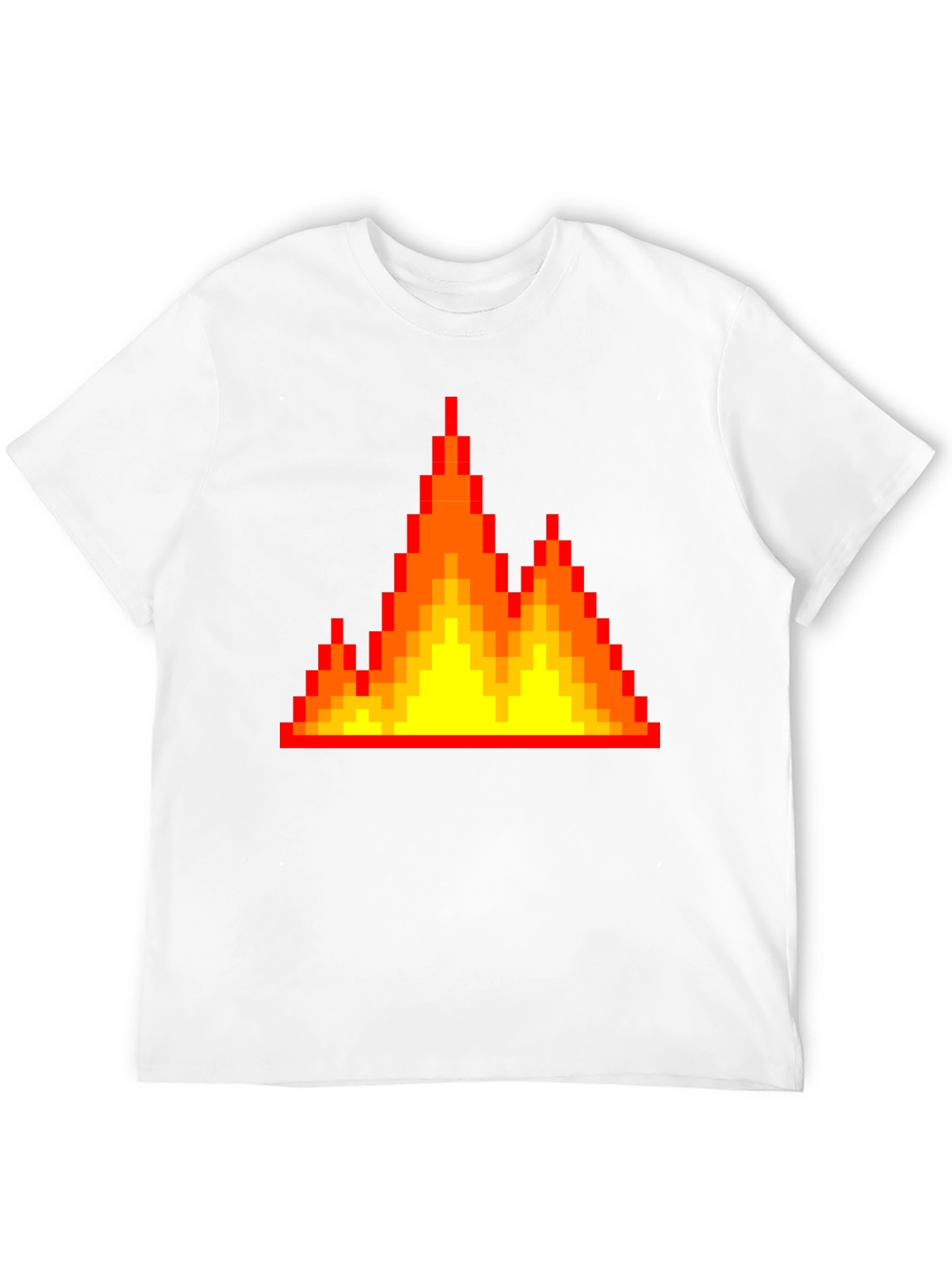 Pixel Fire Graphic Tee - Retro Gaming Vibes