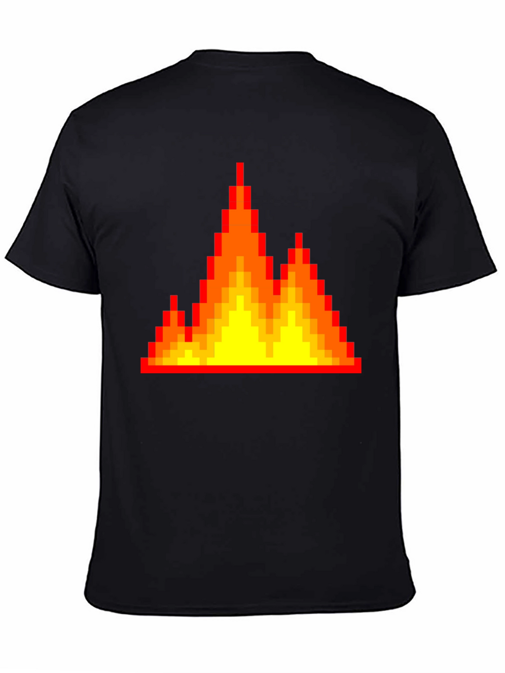 Pixel Fire Graphic Tee - Retro Gaming Vibes