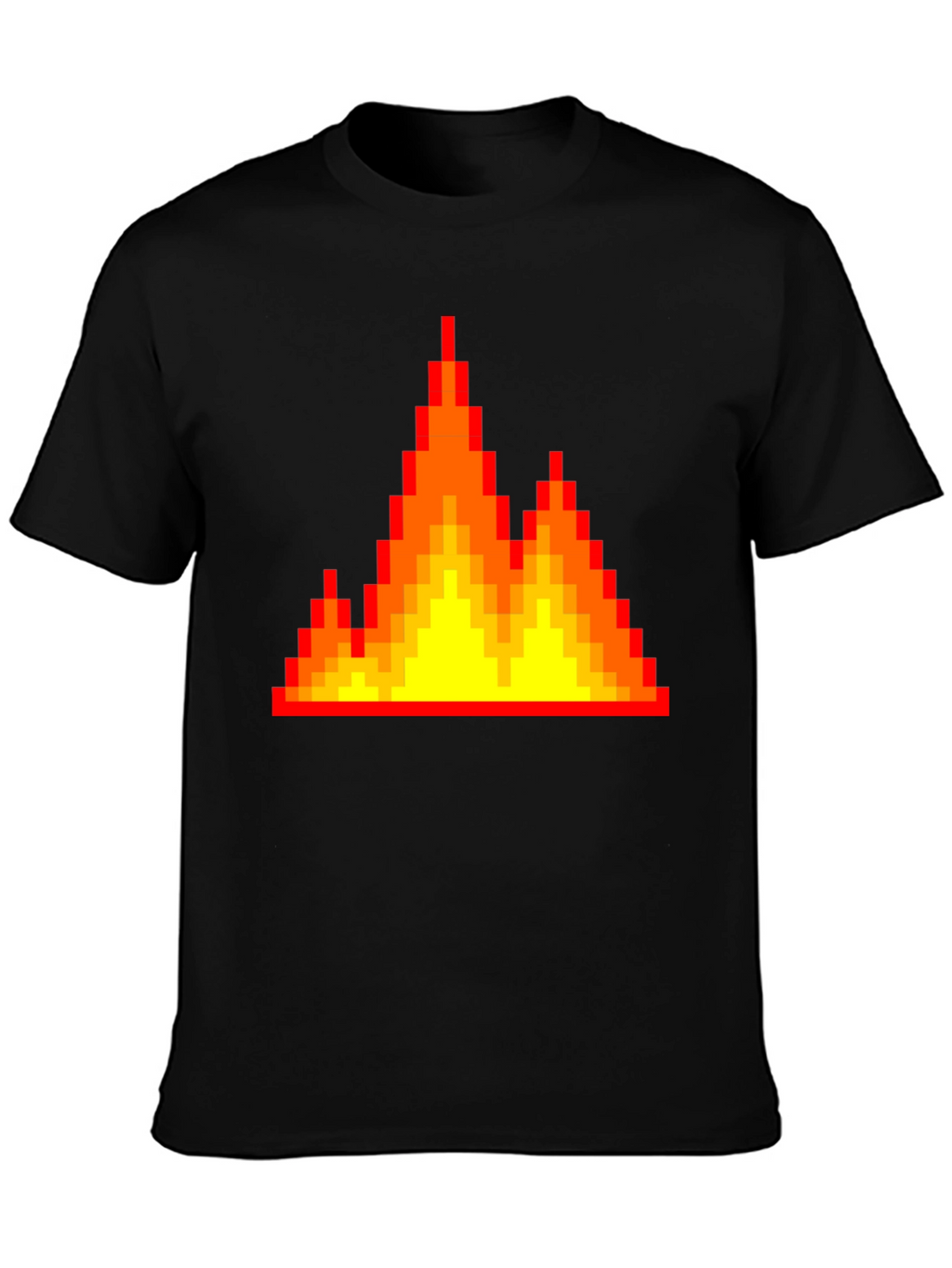 Pixel Fire Graphic Tee - Retro Gaming Vibes