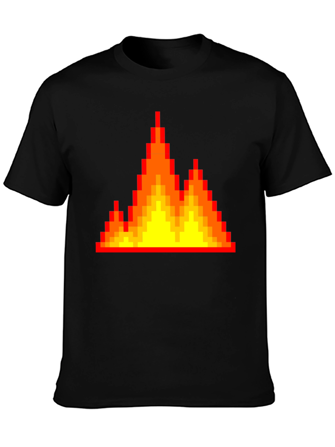 Pixel Fire Graphic Tee - Retro Gaming Vibes