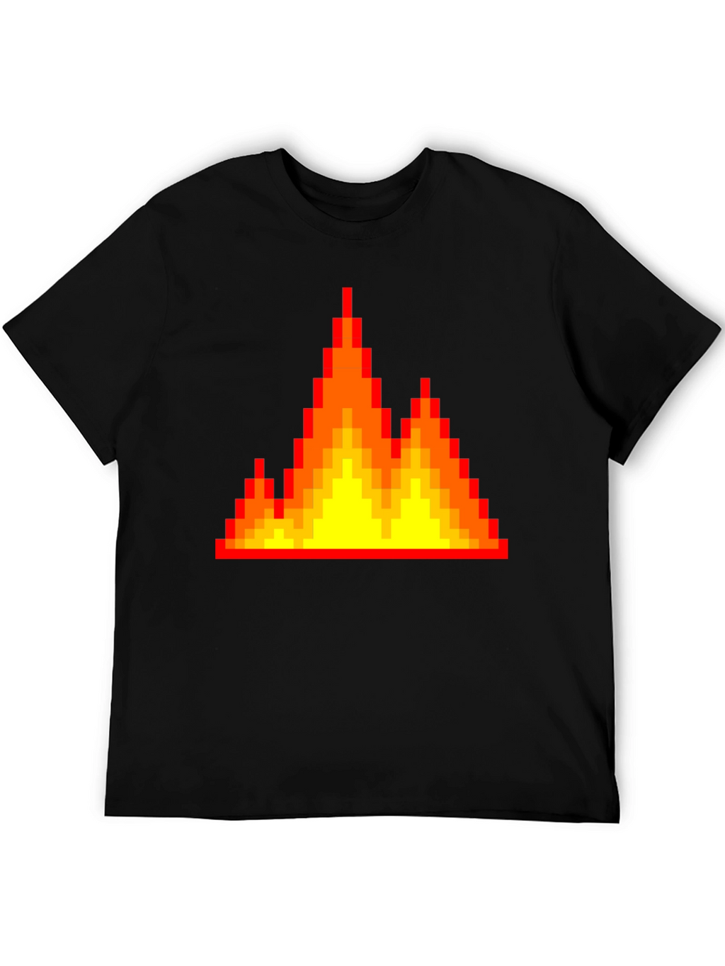 Pixel Fire Graphic Tee - Retro Gaming Vibes