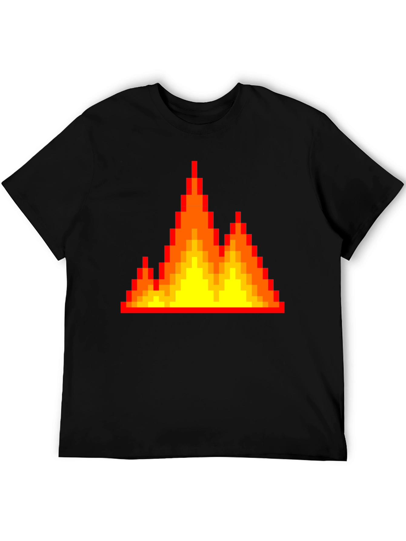 Pixel Fire Graphic Tee - Retro Gaming Vibes