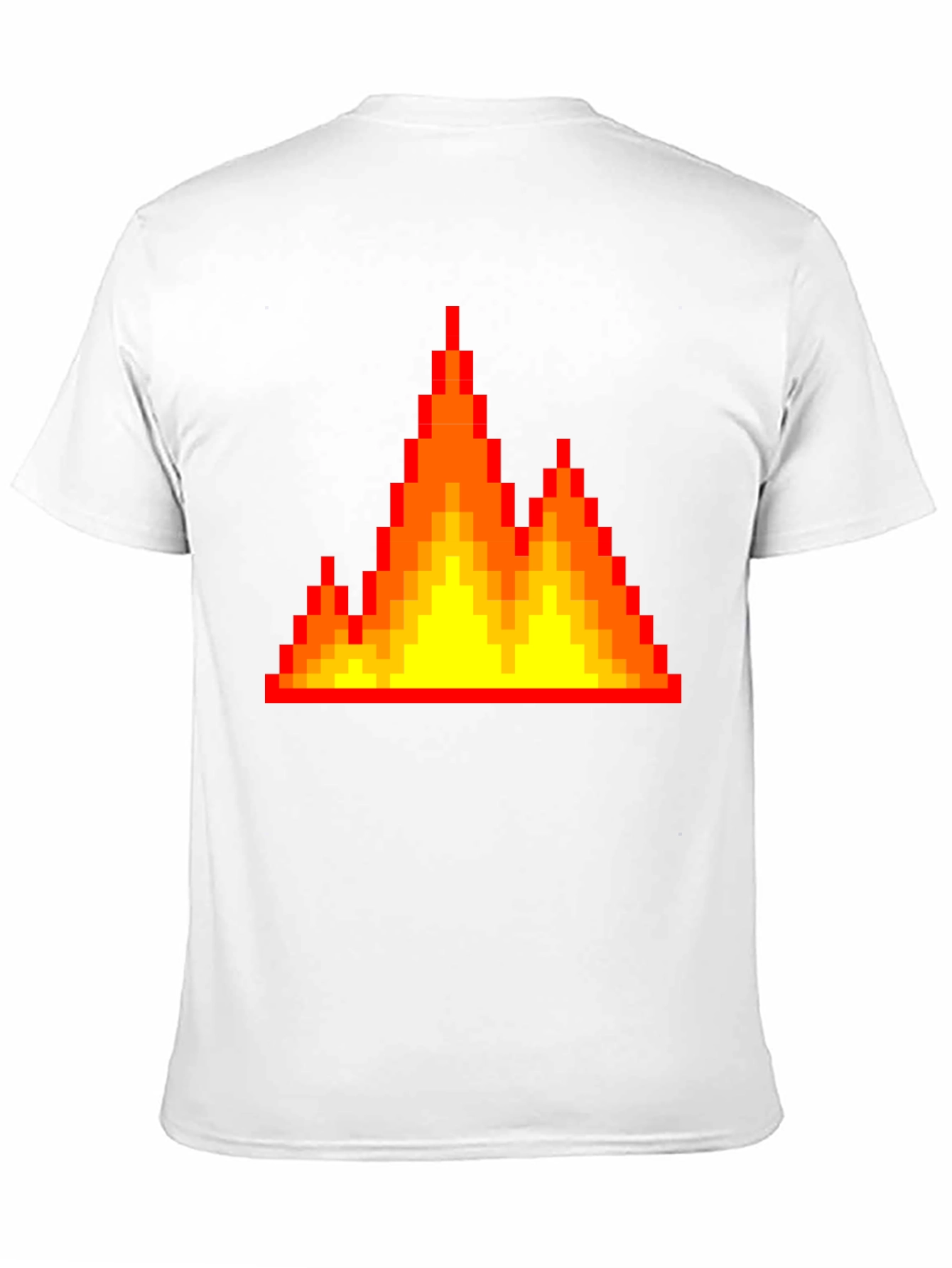 Pixel Fire Graphic Tee - Retro Gaming Vibes