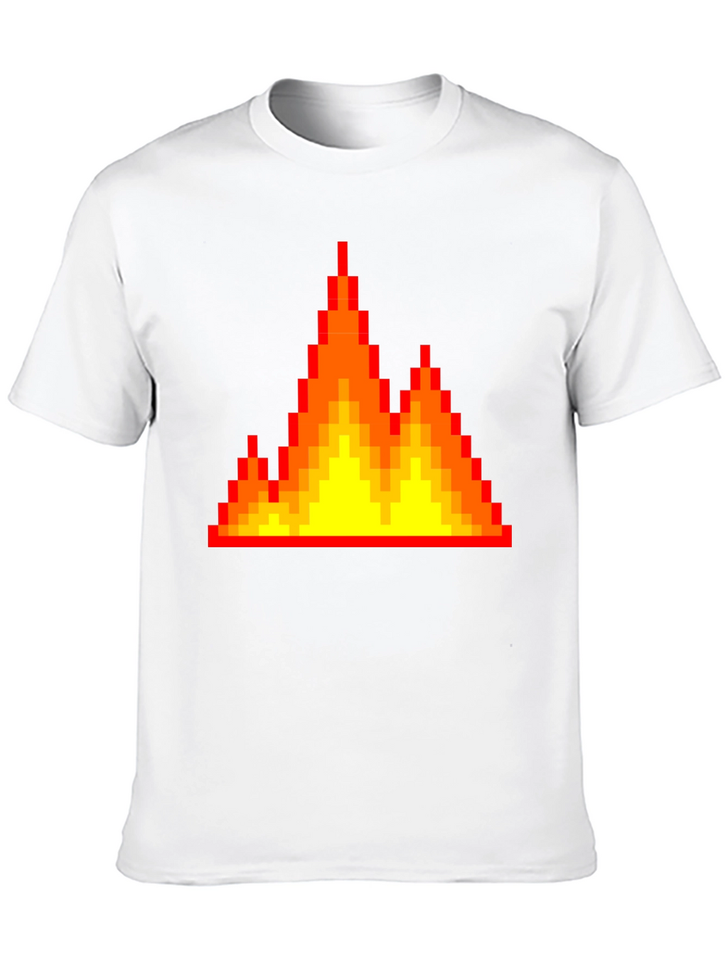 Pixel Fire Graphic Tee - Retro Gaming Vibes