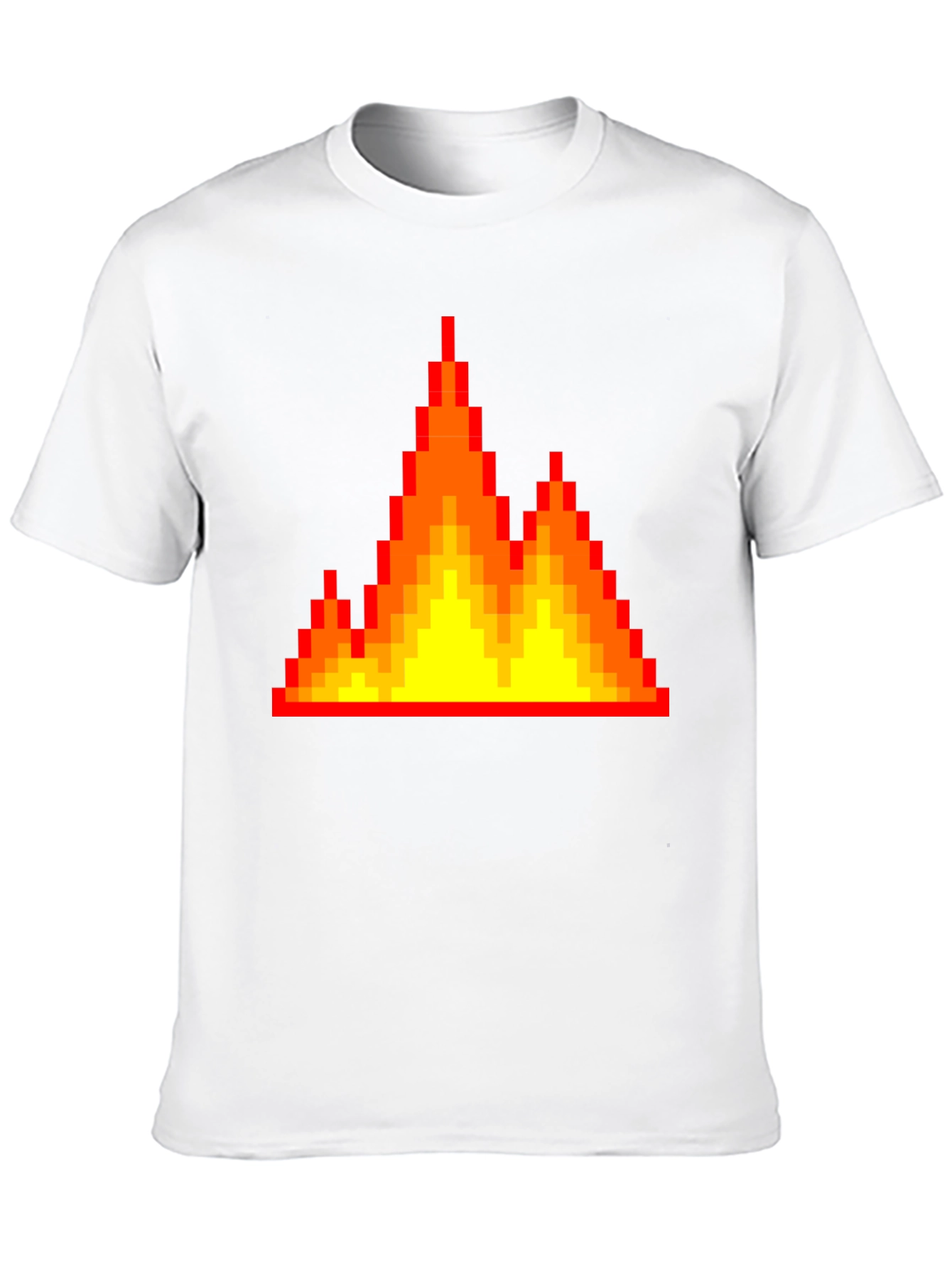 Pixel Fire Graphic Tee - Retro Gaming Vibes