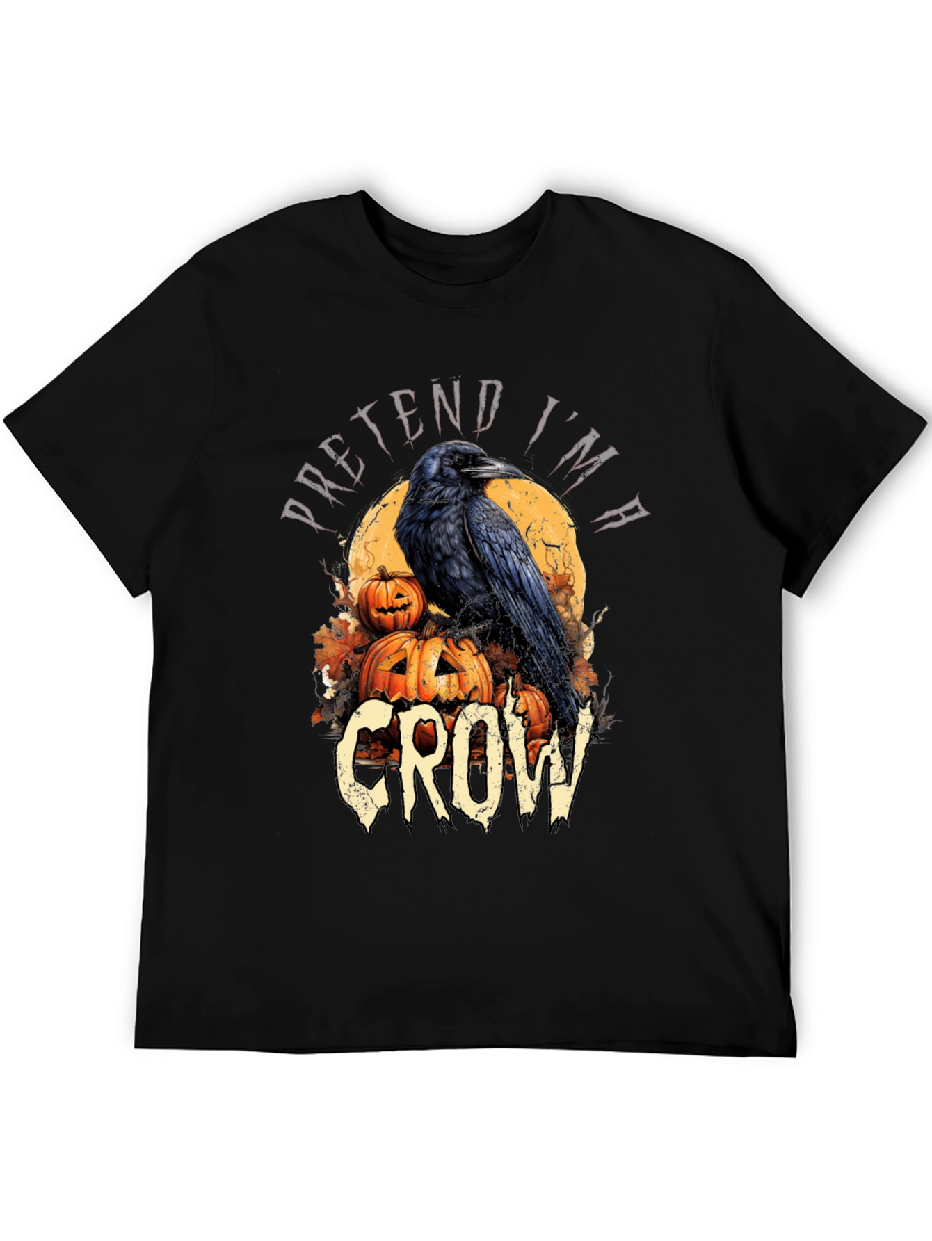 Halloween Crow T-Shirt Pretend Im A Crow
