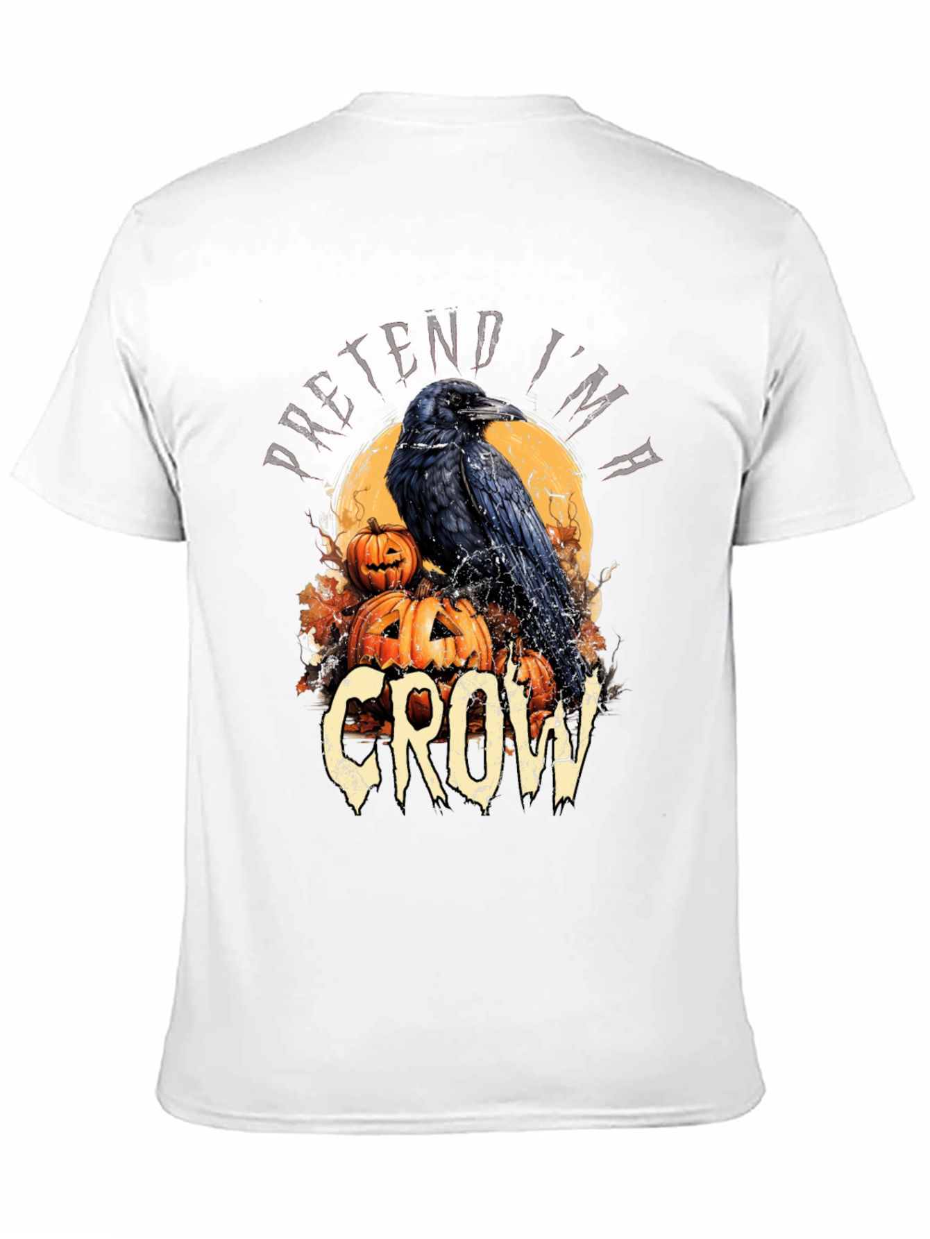 Halloween Crow T-Shirt Pretend Im A Crow