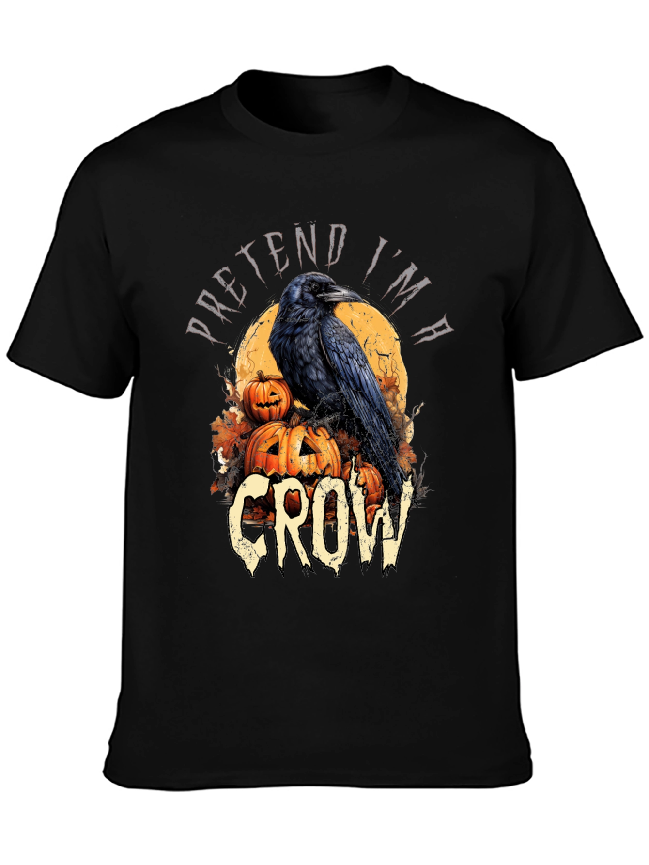 Halloween Crow T-Shirt Pretend Im A Crow