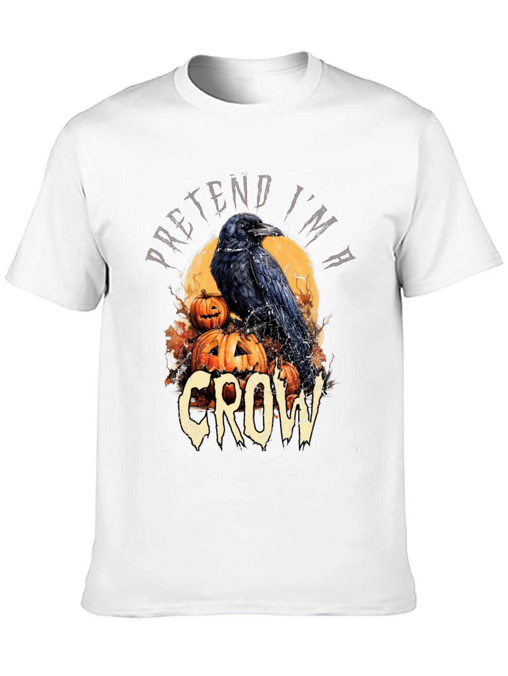Halloween Crow T-Shirt Pretend Im A Crow