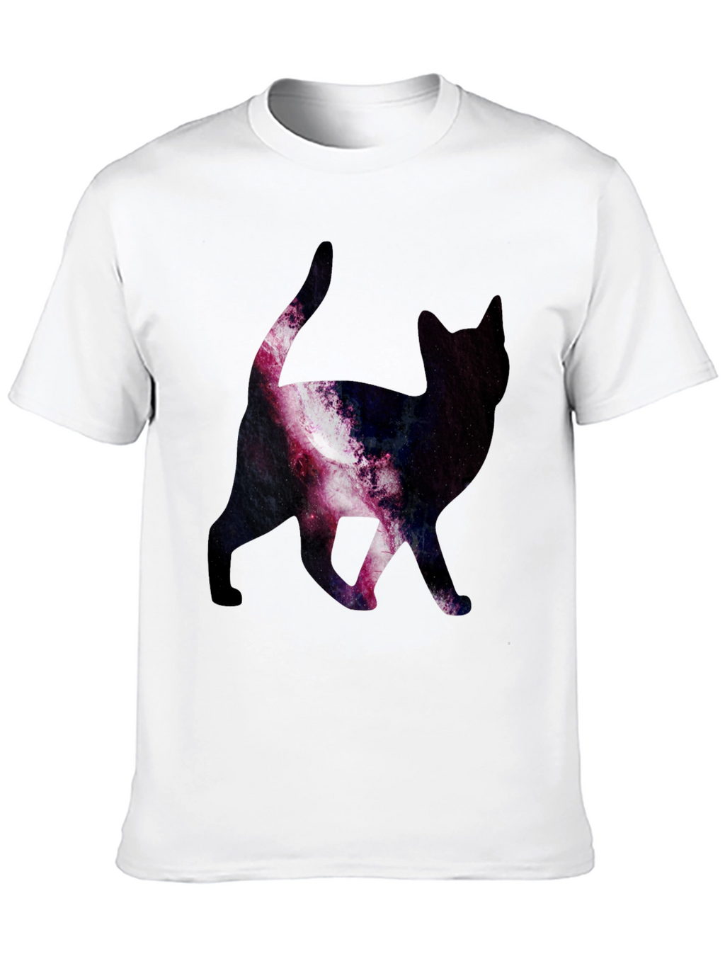Galaxy Cat Print T-Shirt - Stylish & Unique