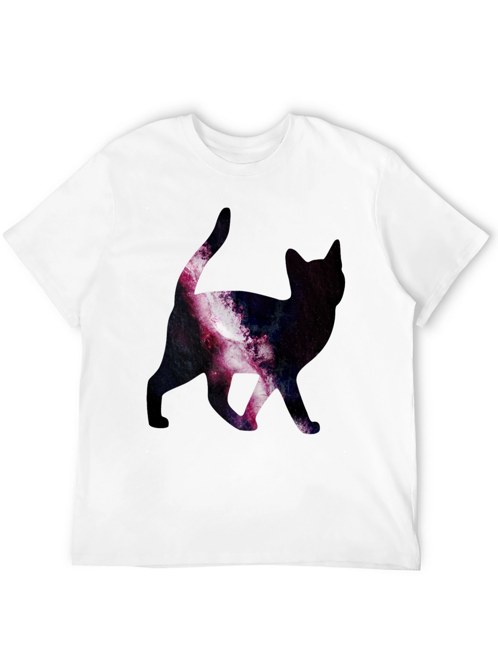 Galaxy Cat Print T-Shirt - Stylish & Unique