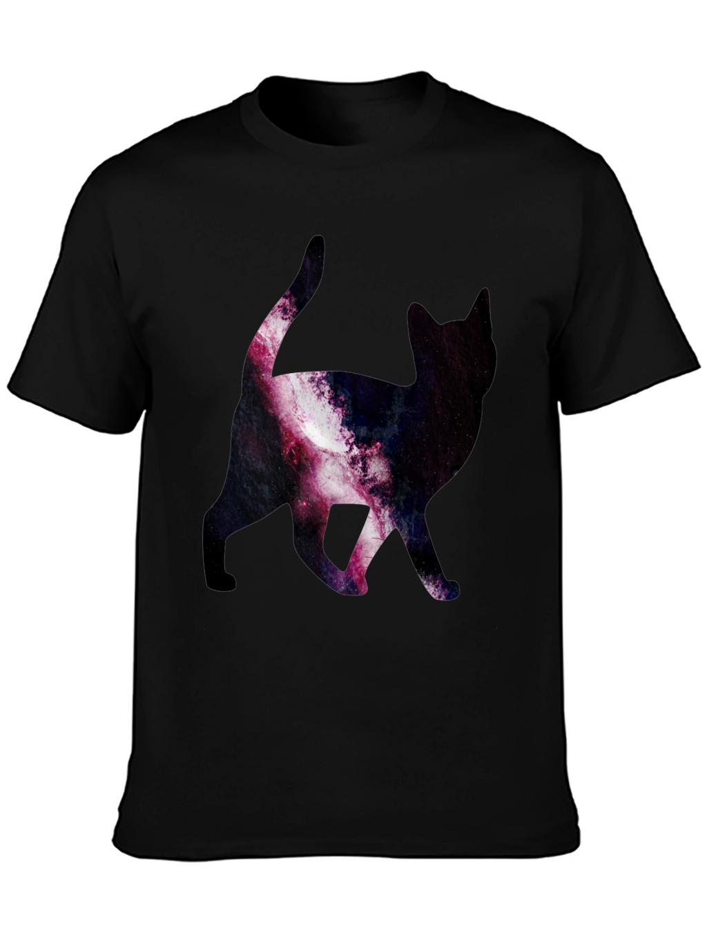 Galaxy Cat Print T-Shirt - Stylish & Unique