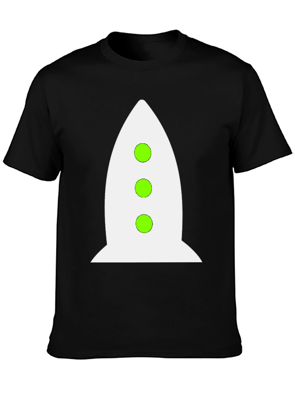 Rocket Graphic Black T-Shirt