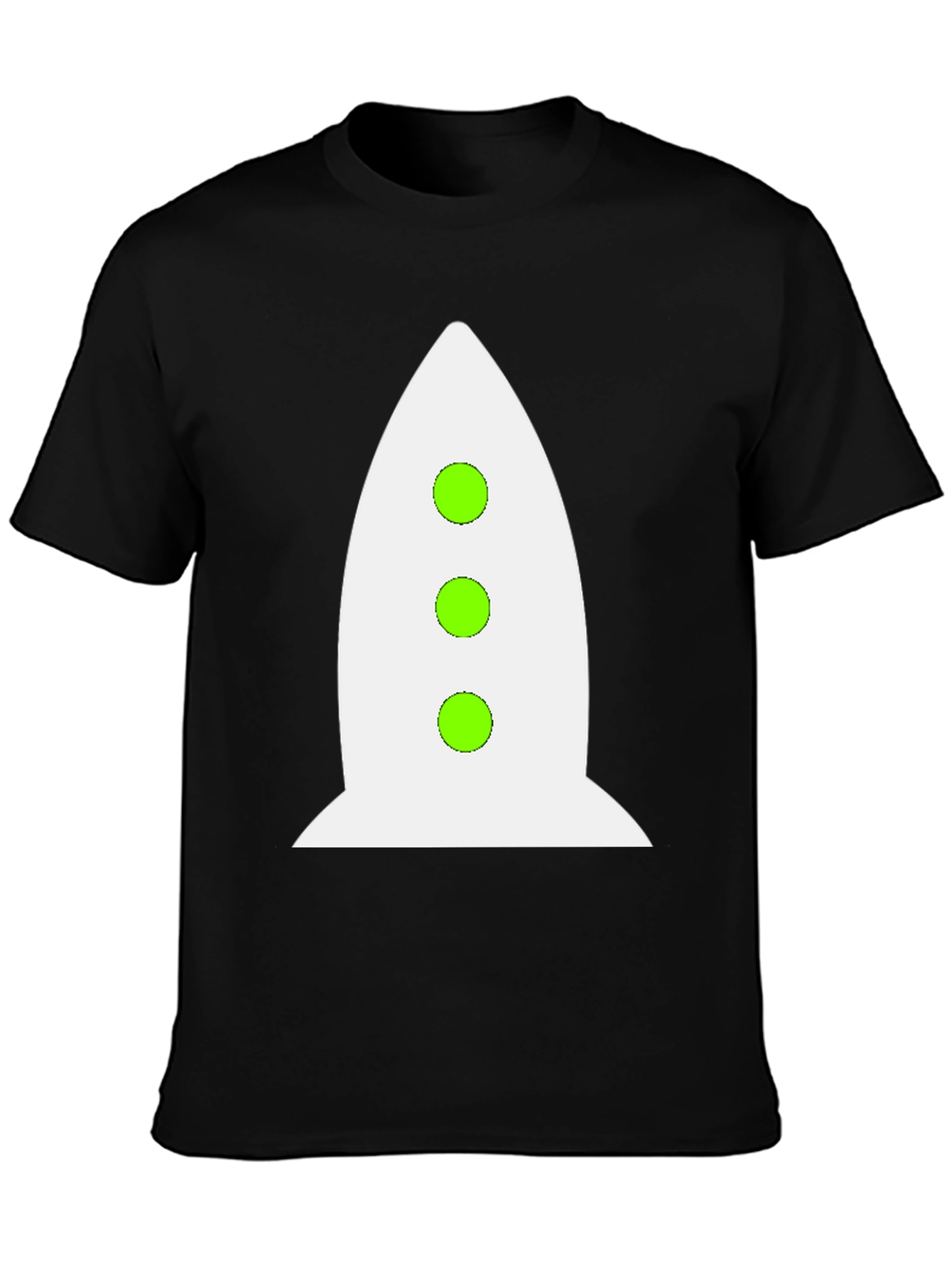 Rocket Graphic Black T-Shirt