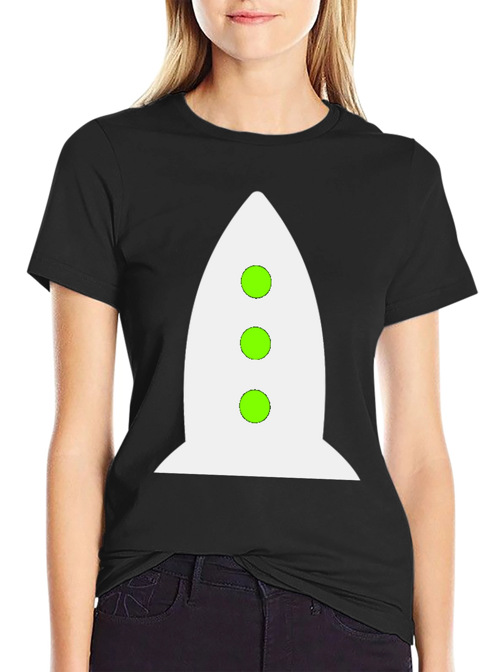 Rocket Graphic Black T-Shirt