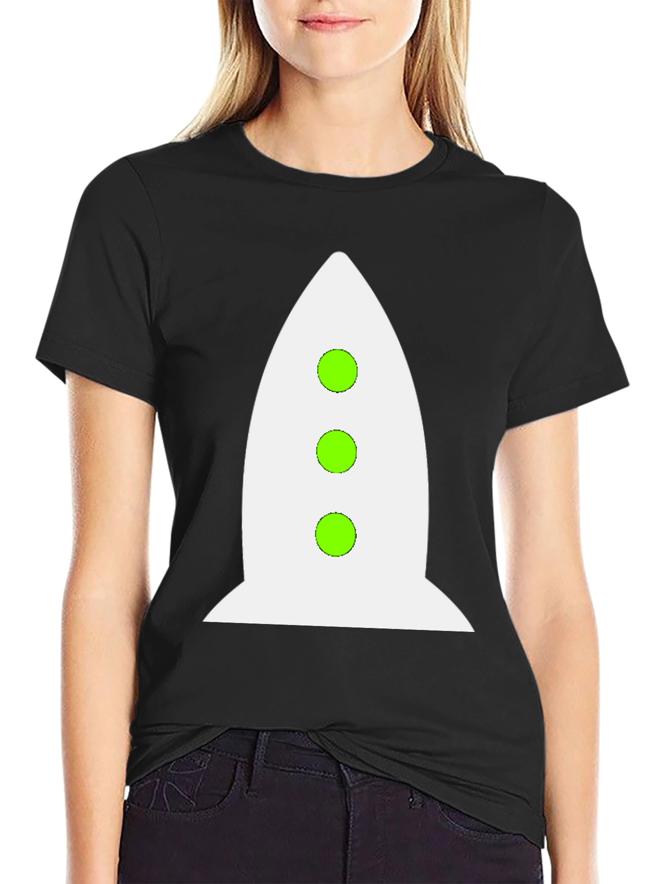 Rocket Graphic Black T-Shirt