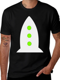 Rocket Graphic Black T-Shirt