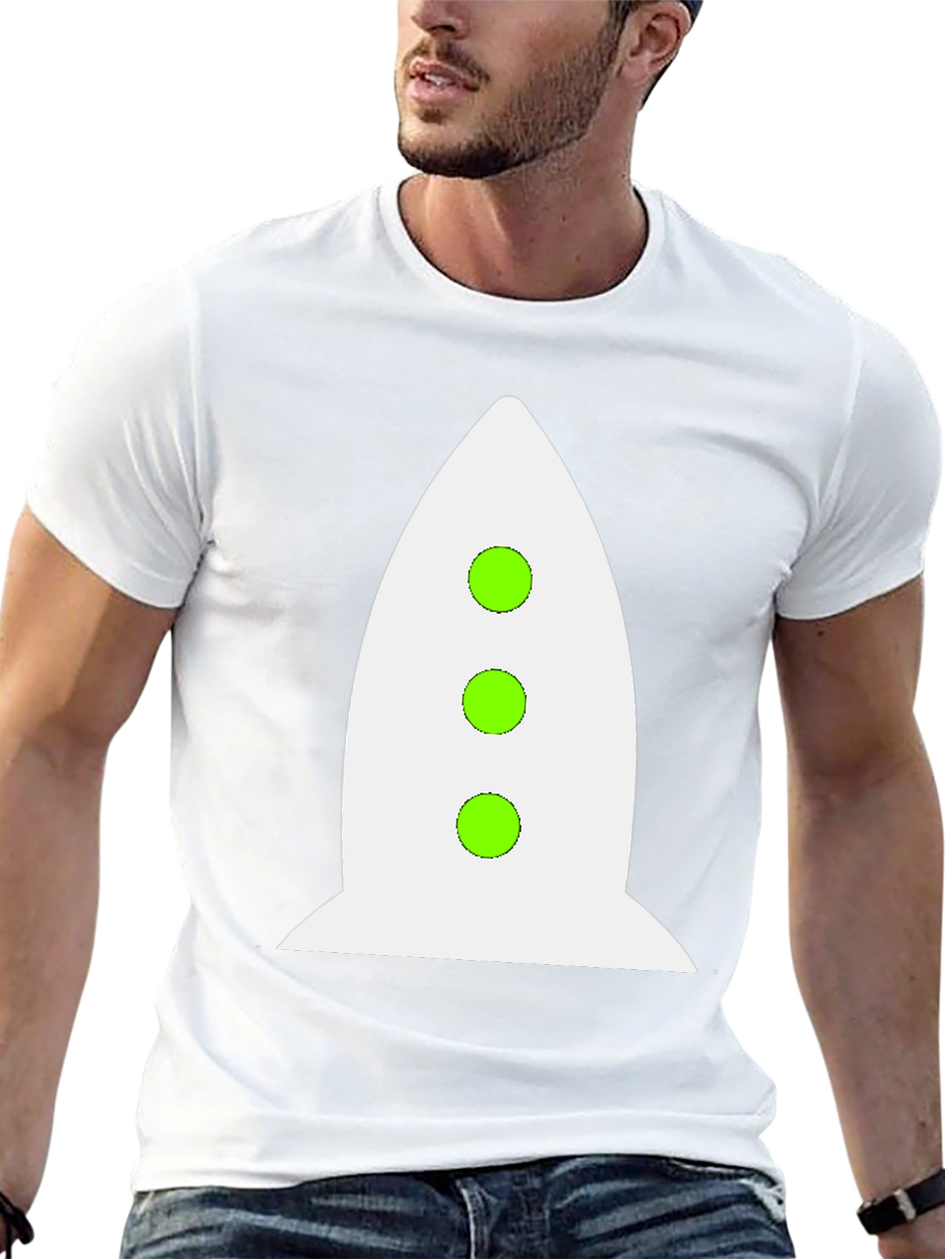 Rocket Graphic Black T-Shirt