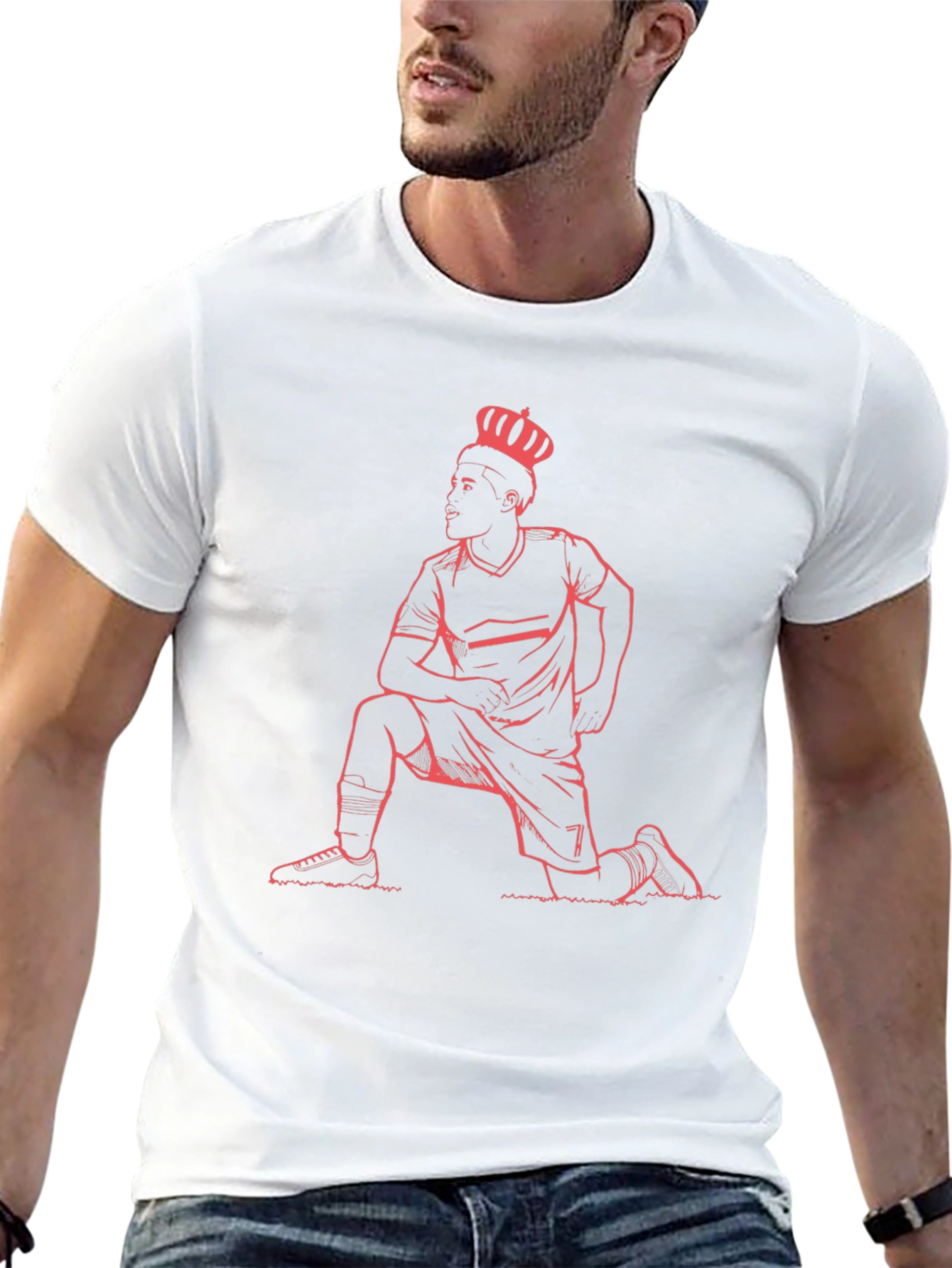 King Kneeling Graphic Tee - Black