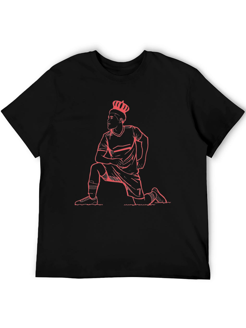 King Kneeling Graphic Tee - Black