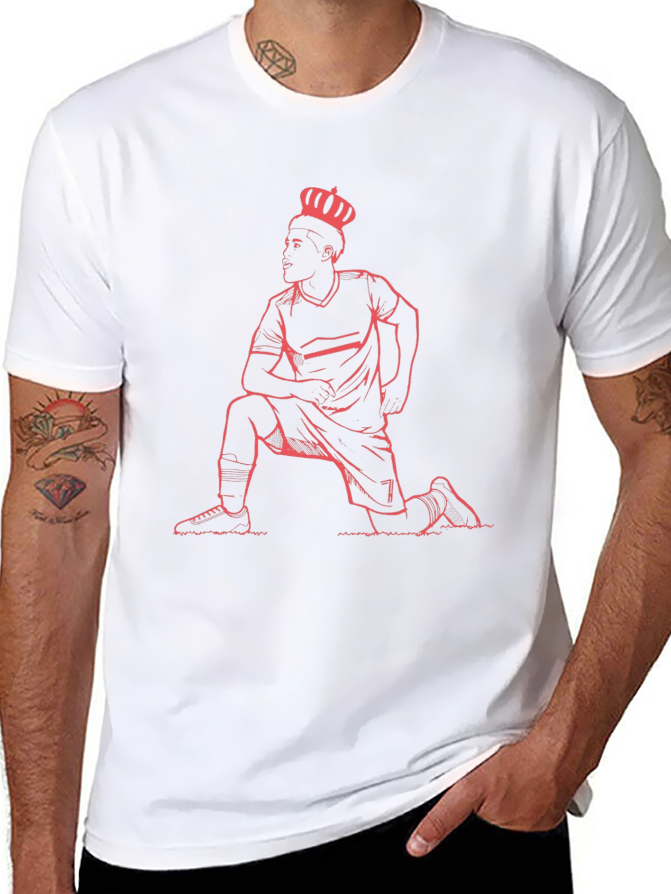 King Kneeling Graphic Tee - Black