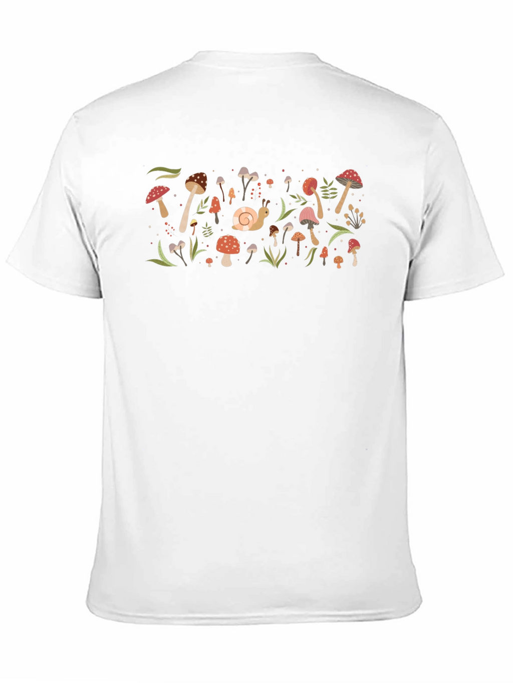 Mushroom & Snail Graphic Tee - Black