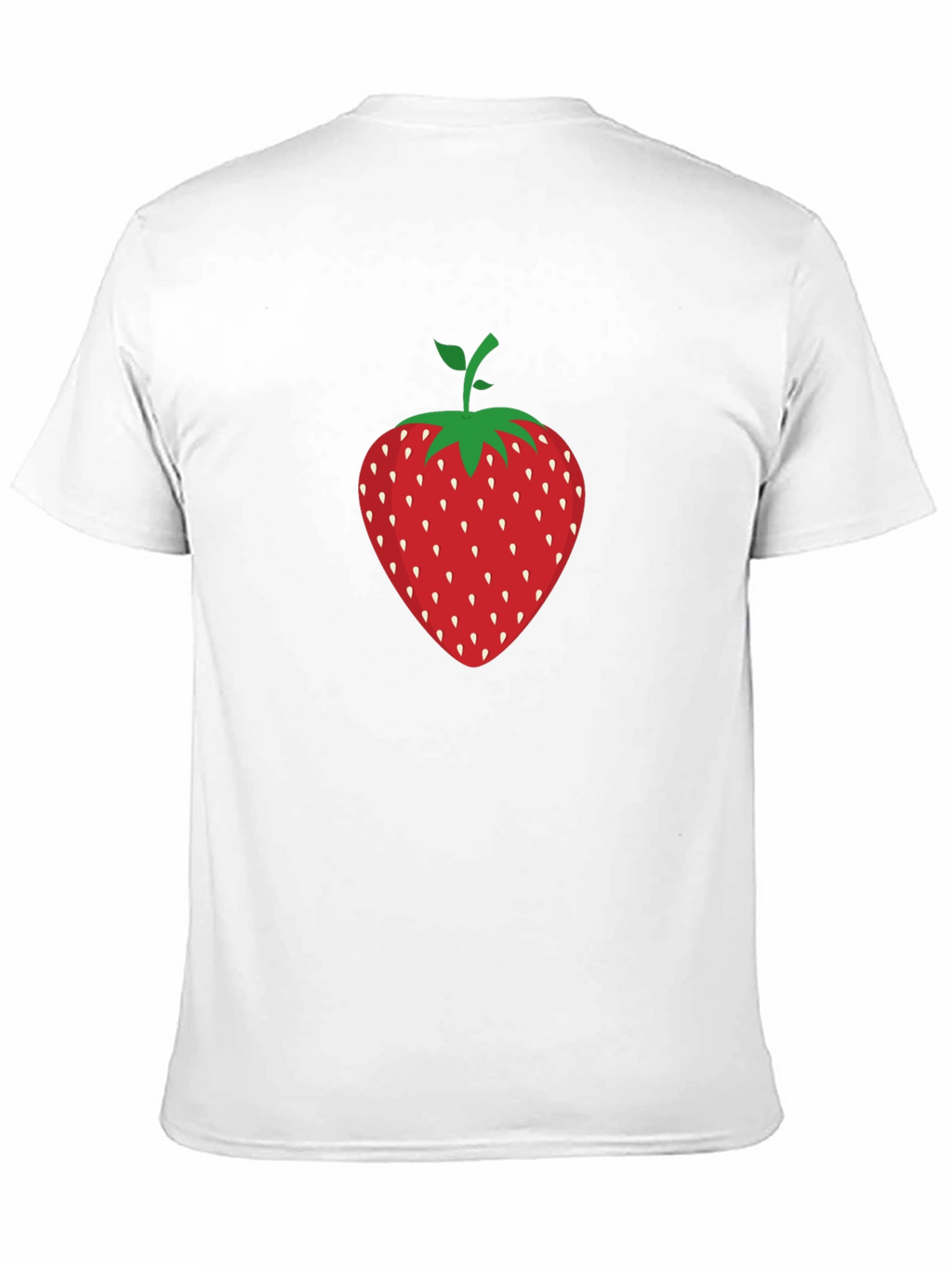 Strawberry Graphic Print Black T-Shirt