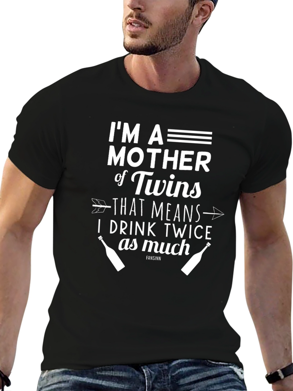 Twins Mother Drink Twice as Much Funny T-Shirt