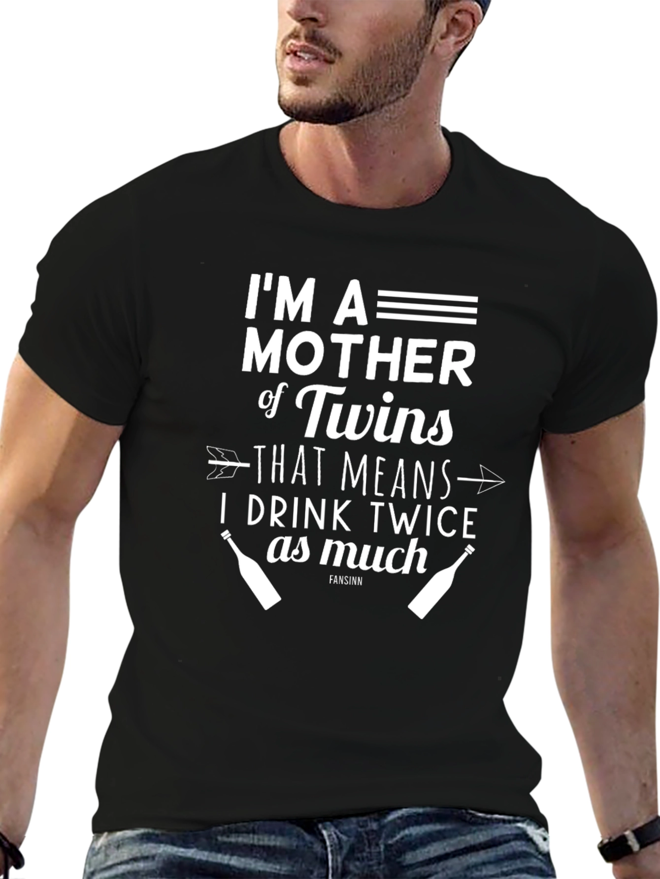 Twins Mother Drink Twice as Much Funny T-Shirt