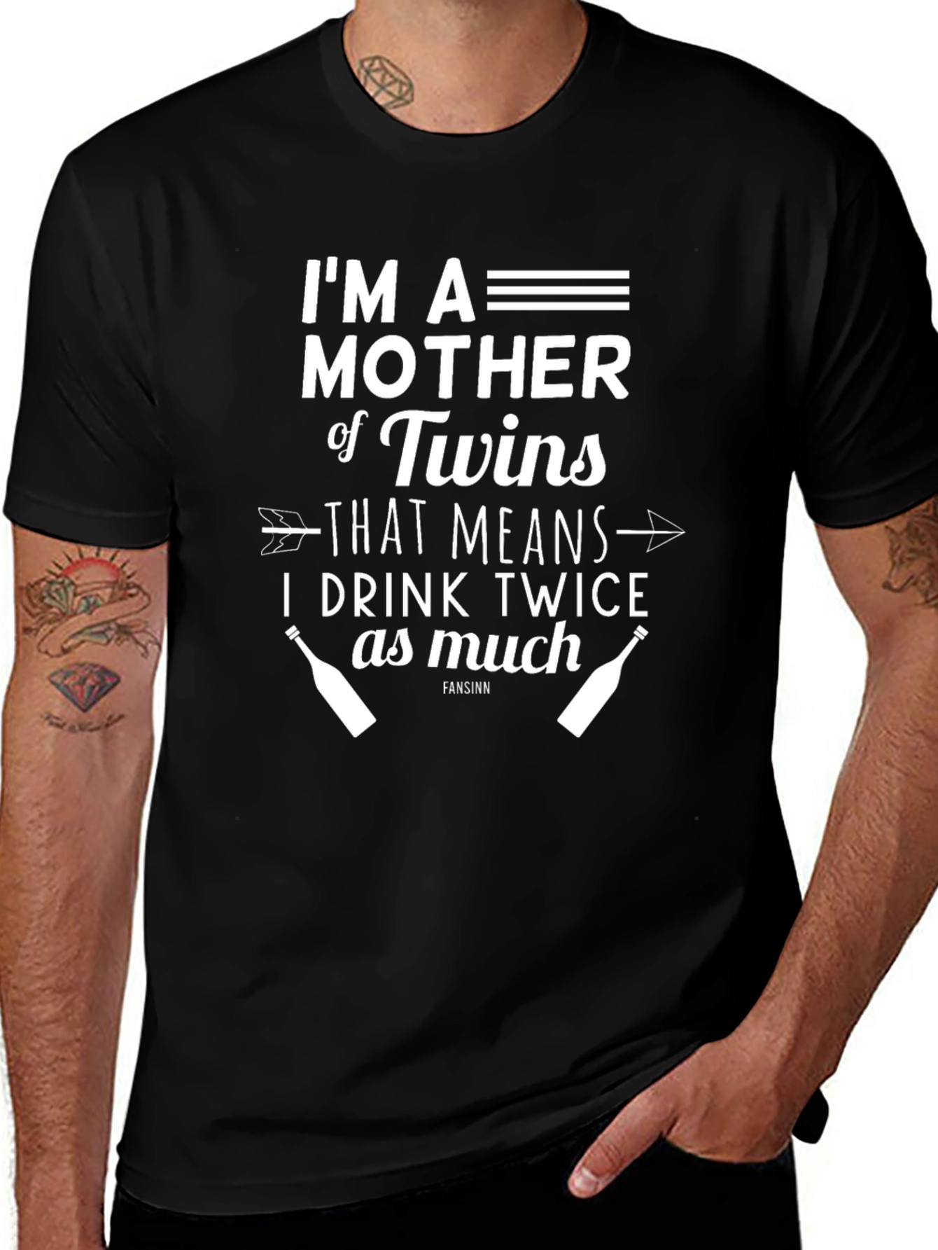 Twins Mother Drink Twice as Much Funny T-Shirt