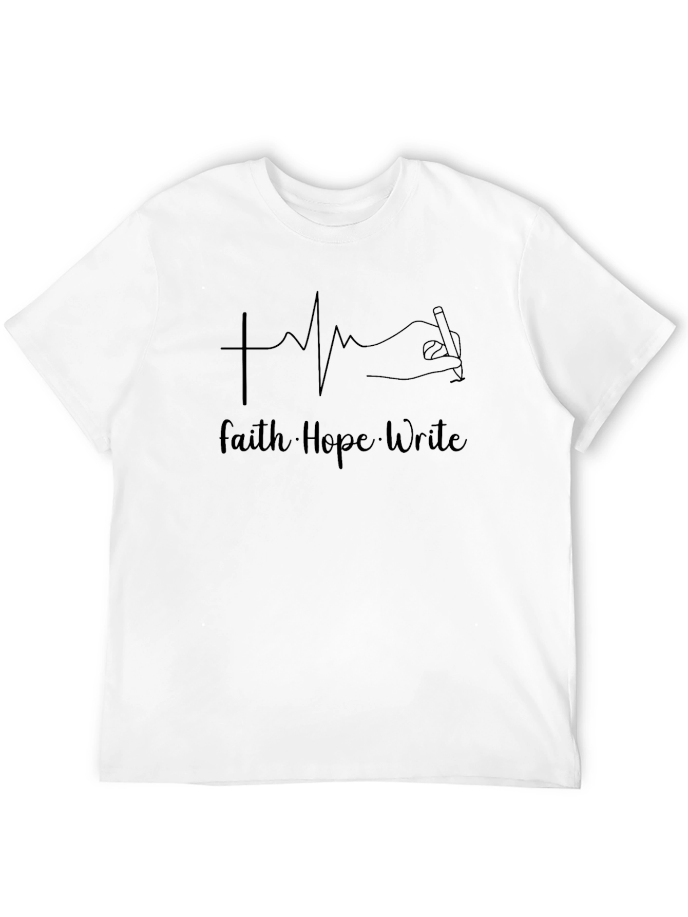 Faith Hope Write T-Shirt - Christian Writer Tee