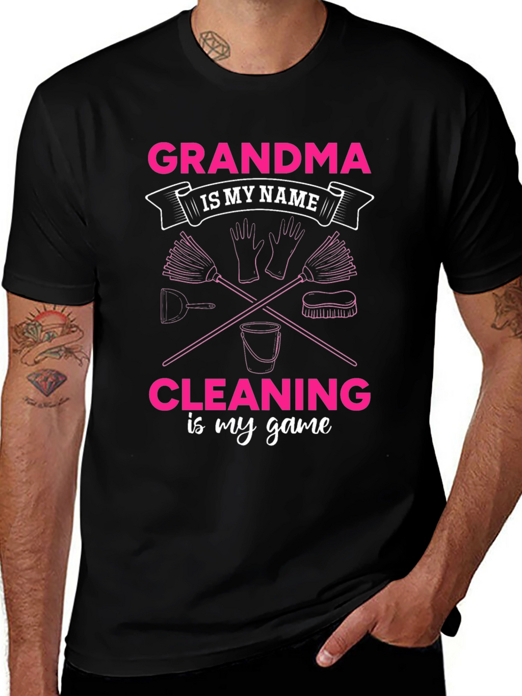 Grandma Cleaning Game T-Shirt