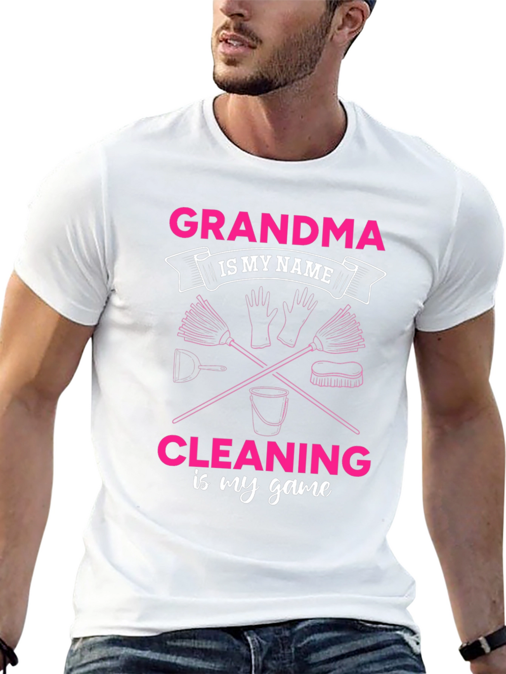 Grandma Cleaning Game T-Shirt