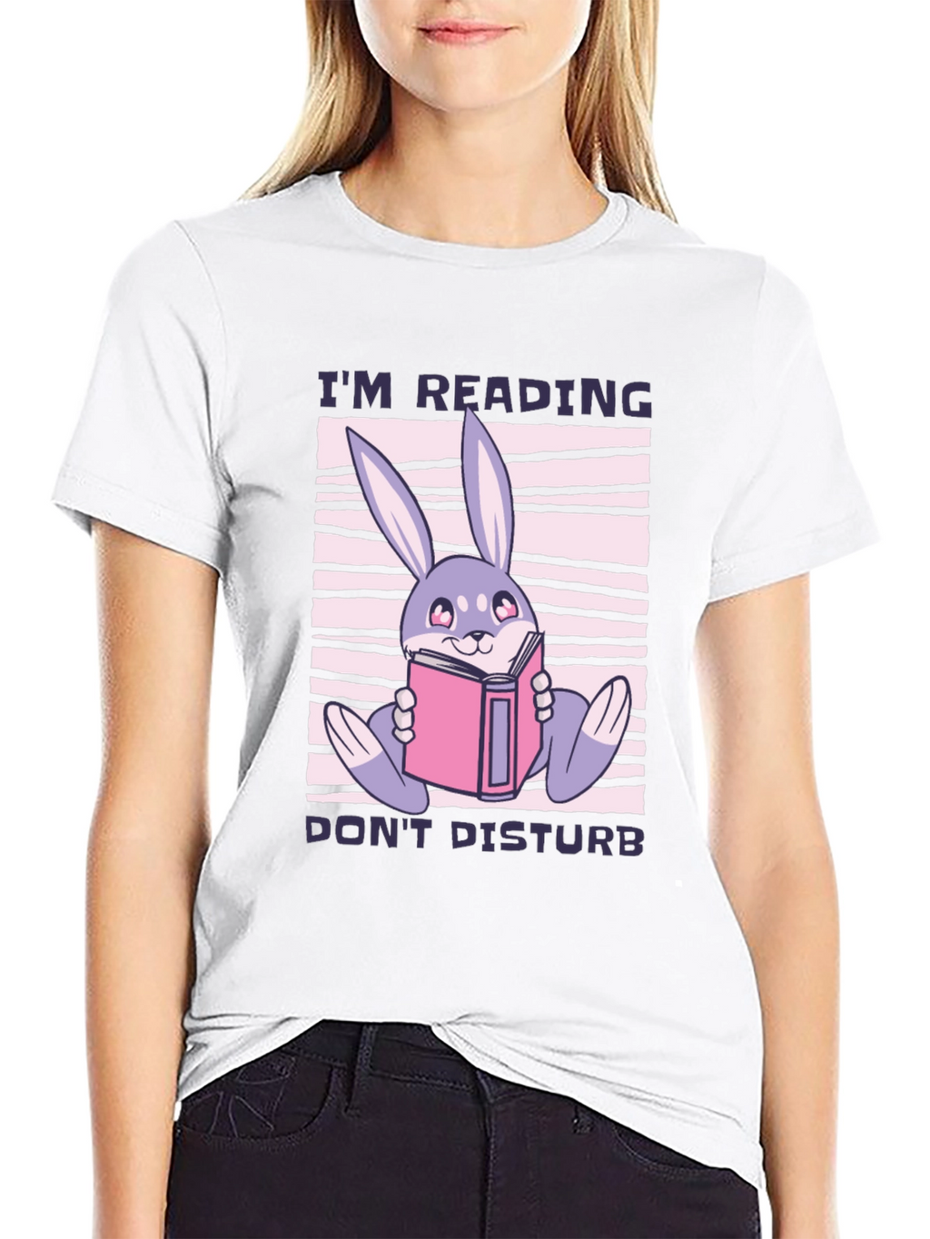 Reading Rabbit T-Shirt - Cute Book Lover Tee