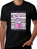 Reading Rabbit T-Shirt - Cute Book Lover Tee