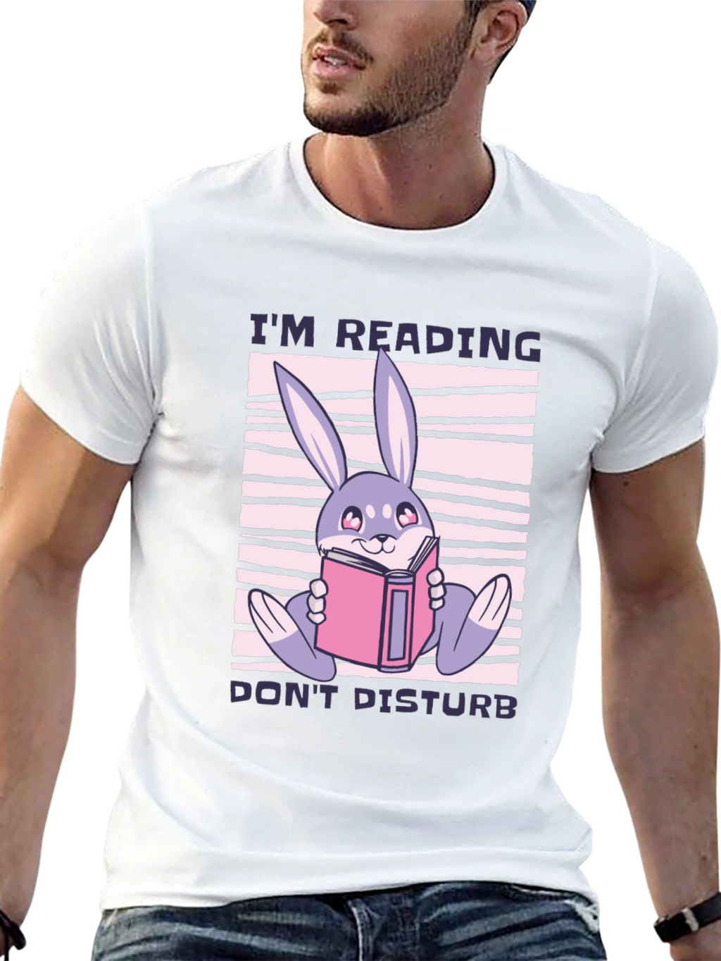 Reading Rabbit T-Shirt - Cute Book Lover Tee