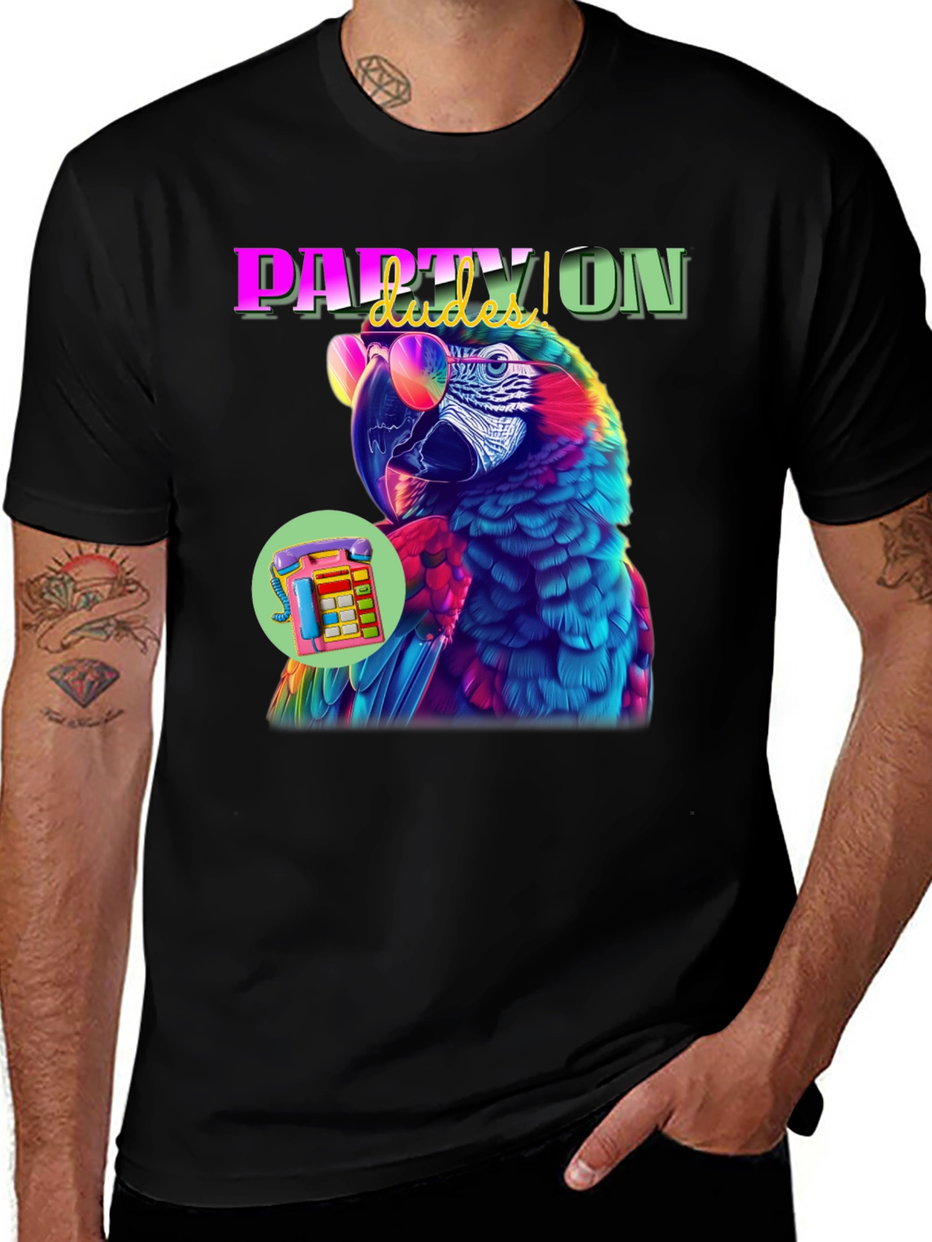Party Parrot Graphic Tee