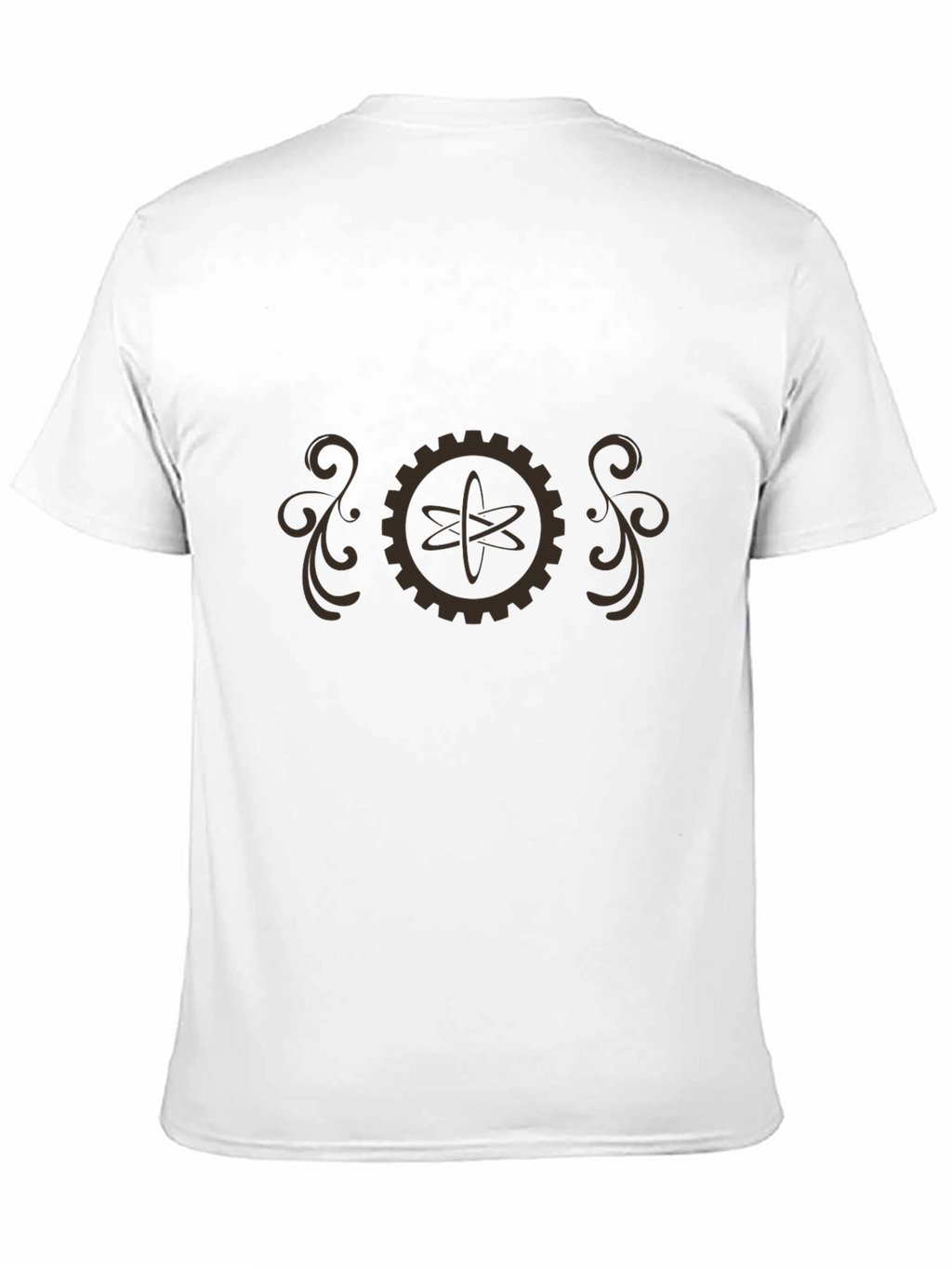 Steampunk Atom Gear T-Shirt - Retro Science Style
