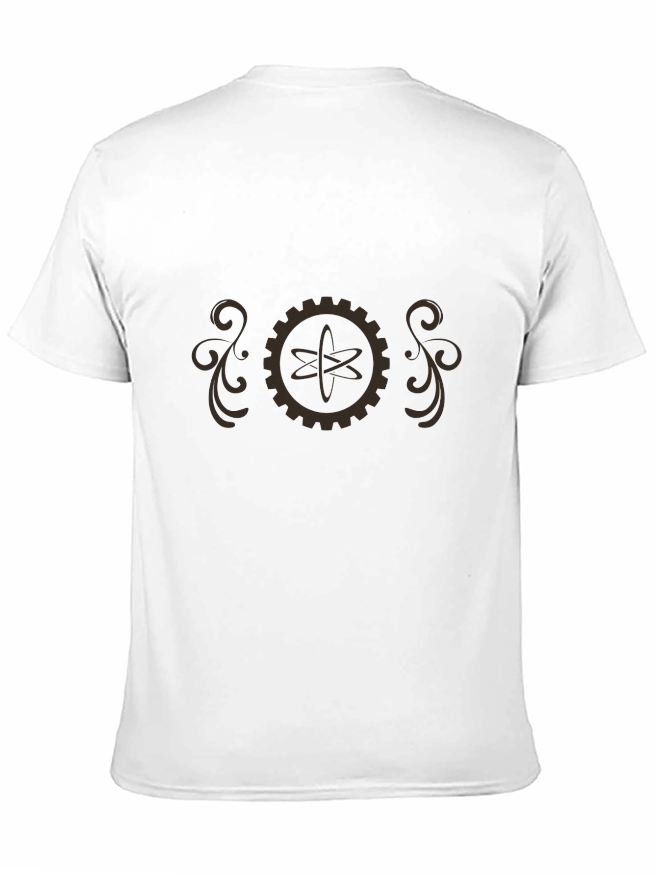 Steampunk Atom Gear T-Shirt - Retro Science Style