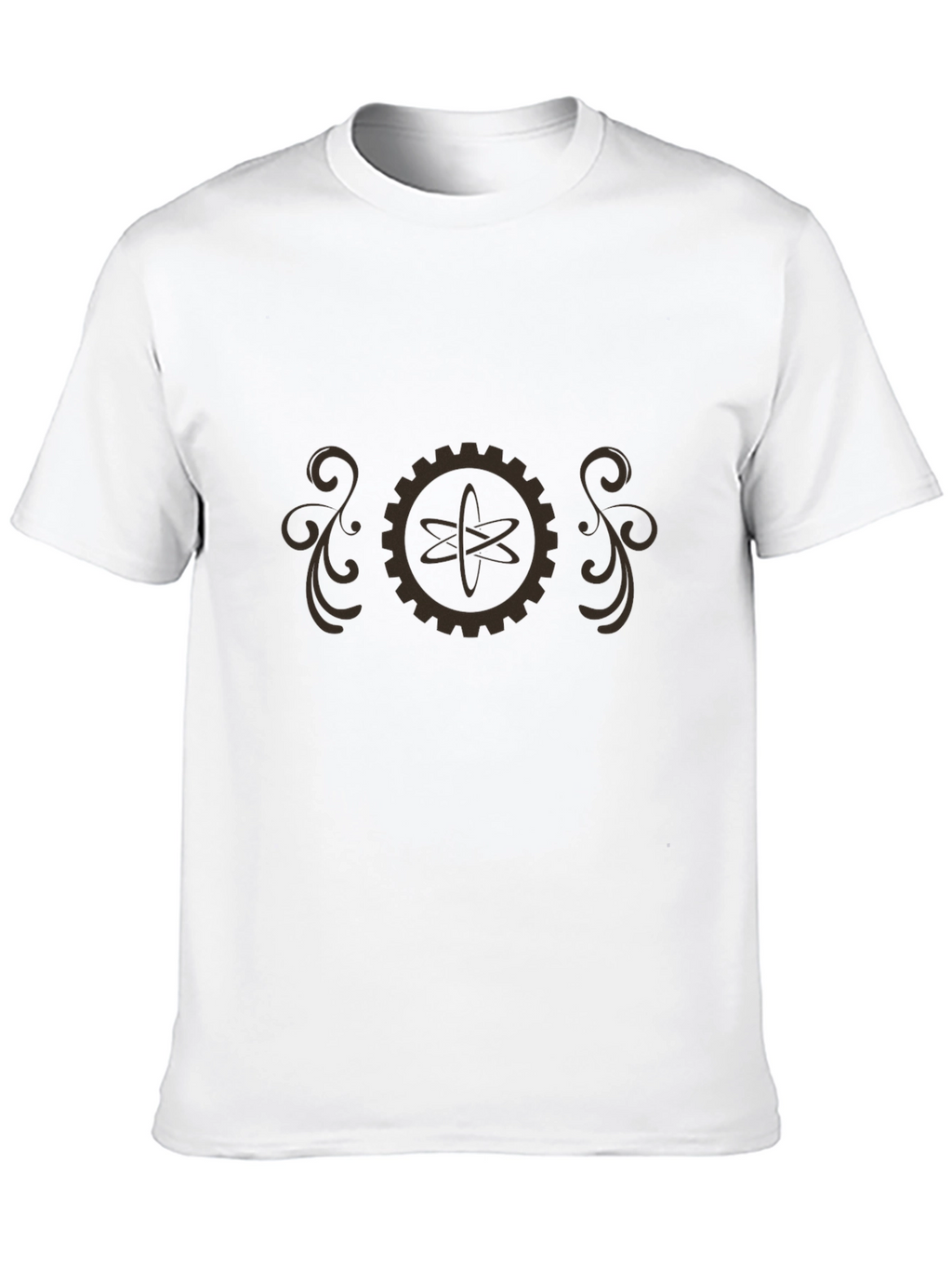Steampunk Atom Gear T-Shirt - Retro Science Style