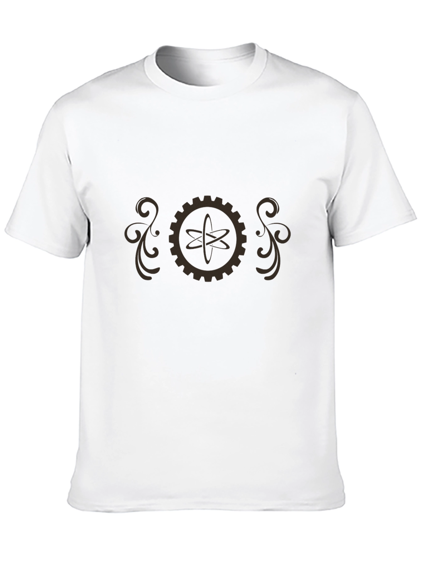 Steampunk Atom Gear T-Shirt - Retro Science Style