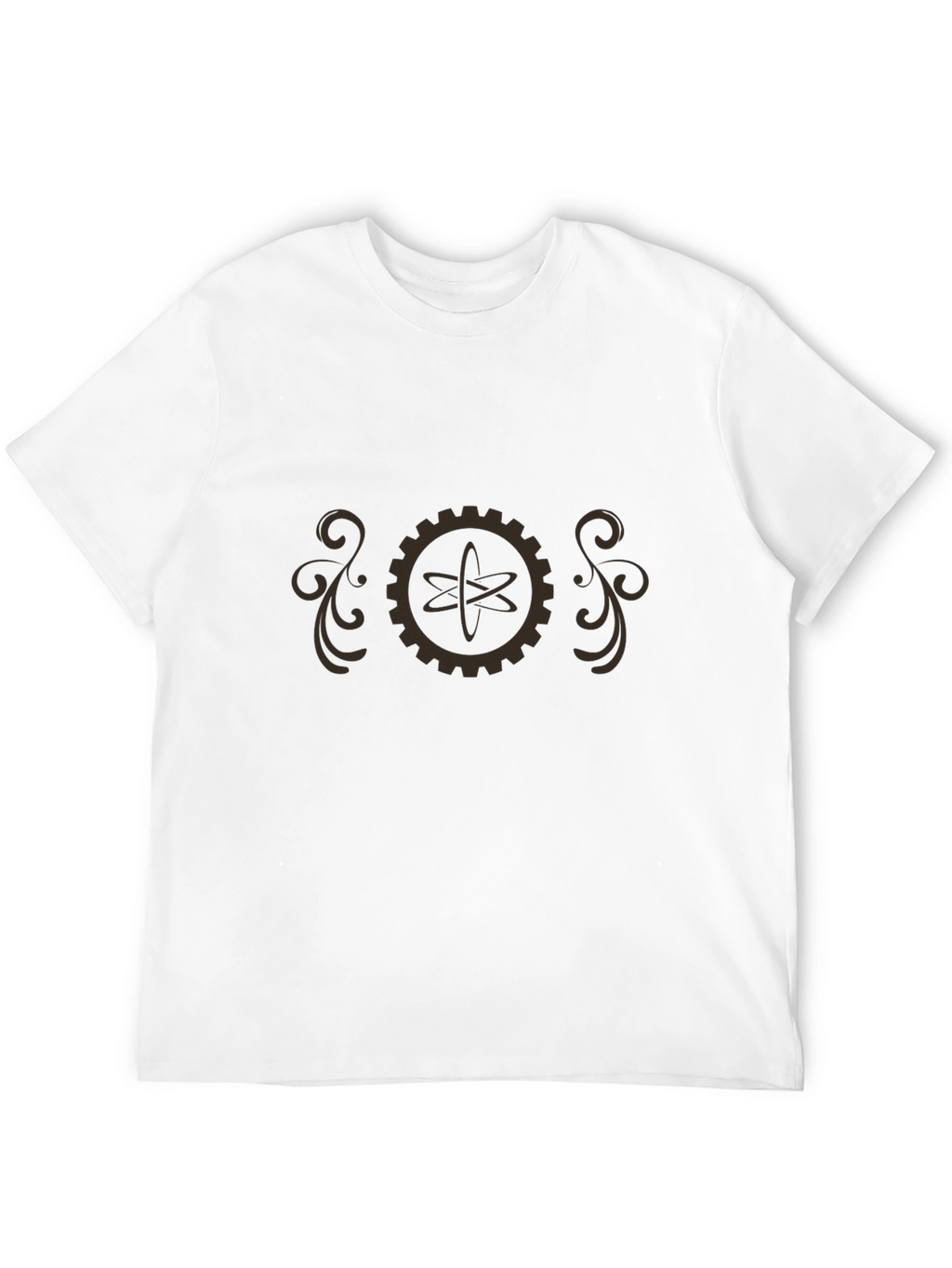 Steampunk Atom Gear T-Shirt - Retro Science Style