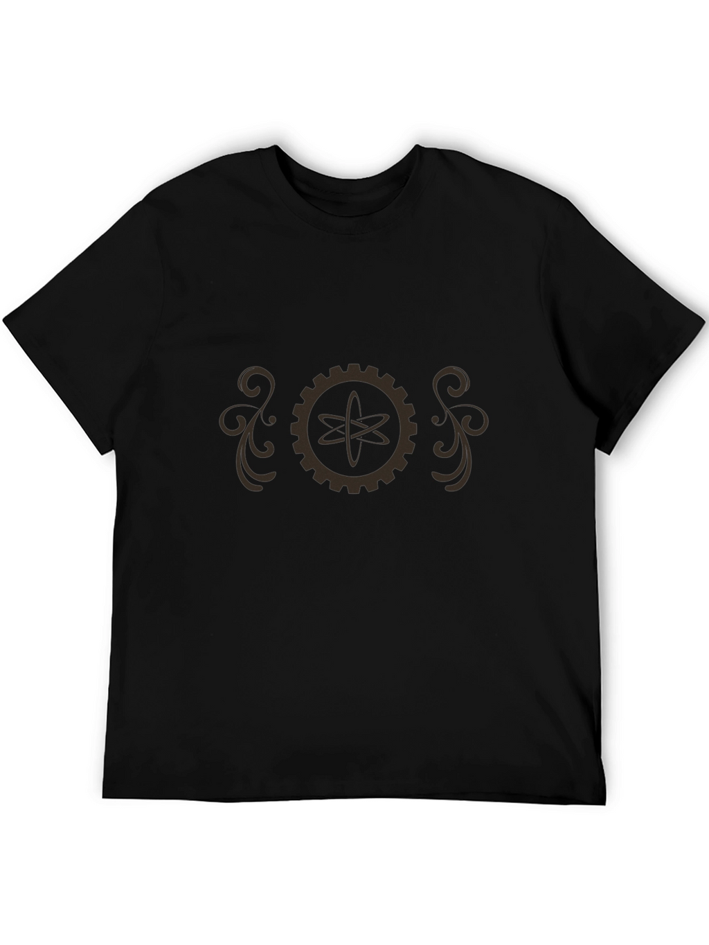 Steampunk Atom Gear T-Shirt - Retro Science Style