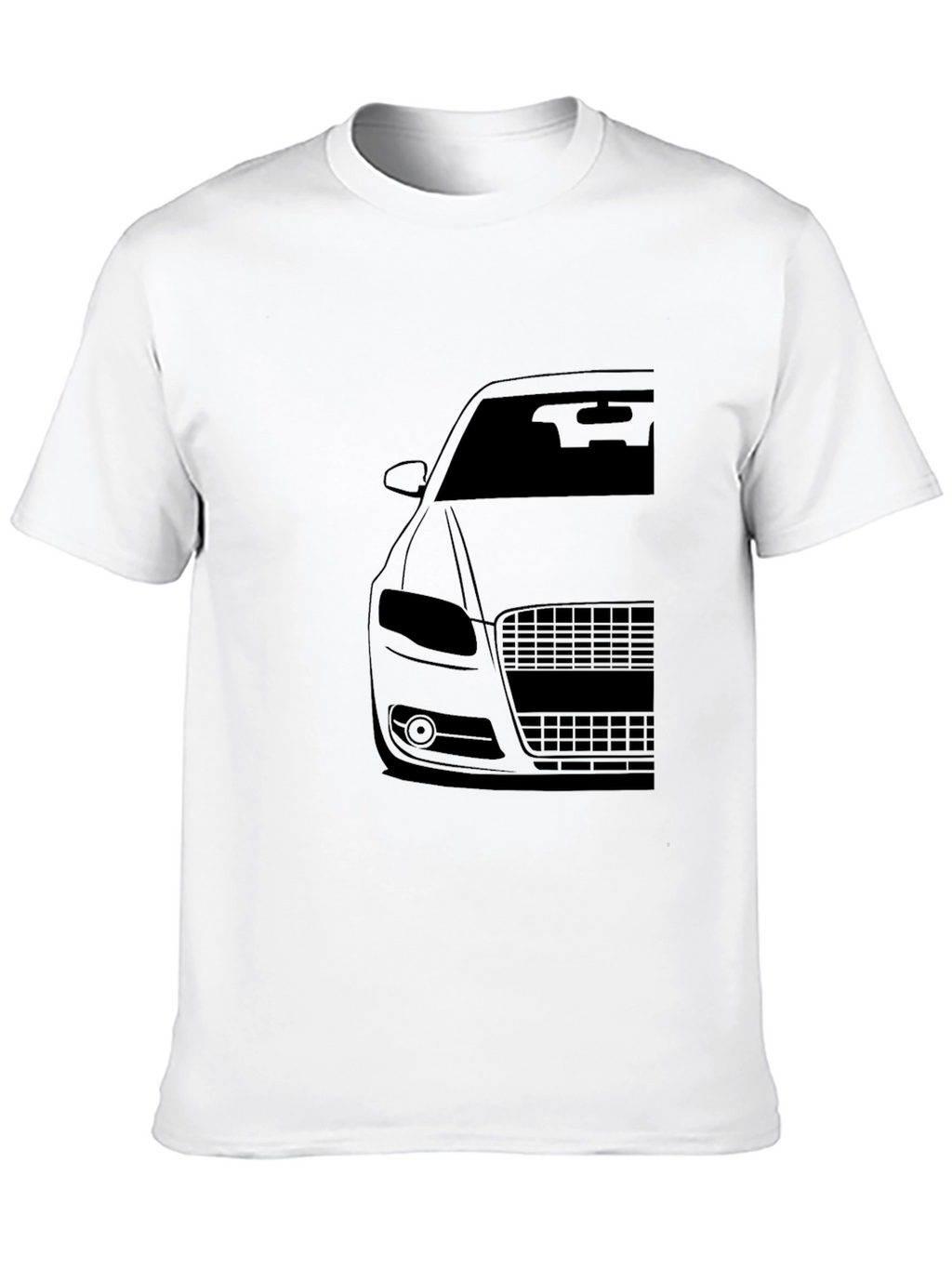 Mens Black Car Graphic T-Shirt