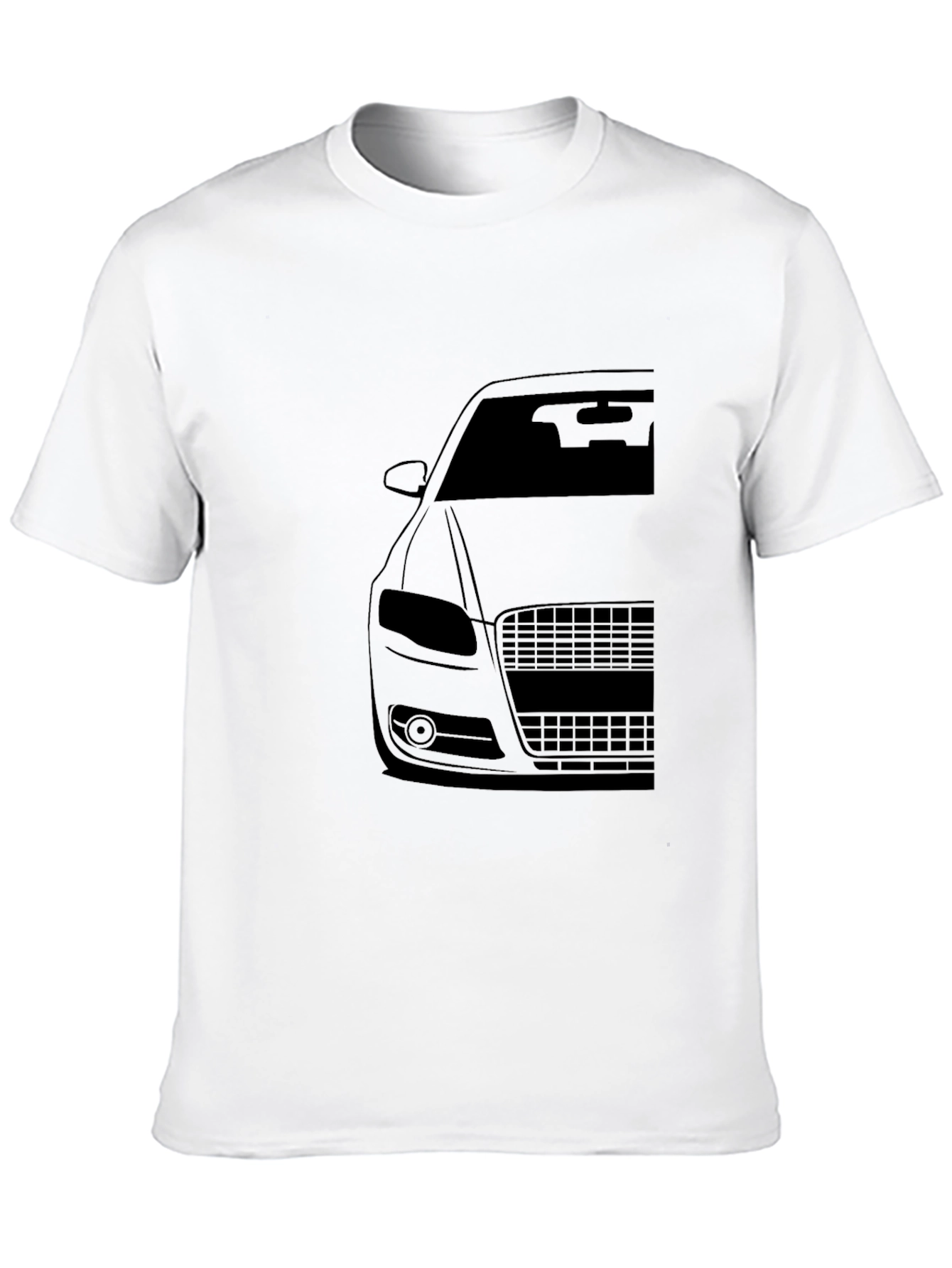 Mens Black Car Graphic T-Shirt