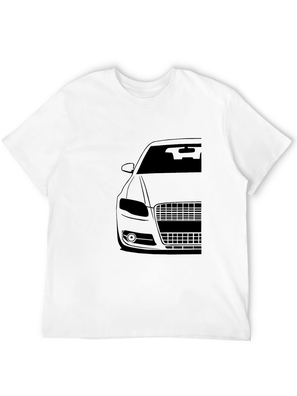 Mens Black Car Graphic T-Shirt