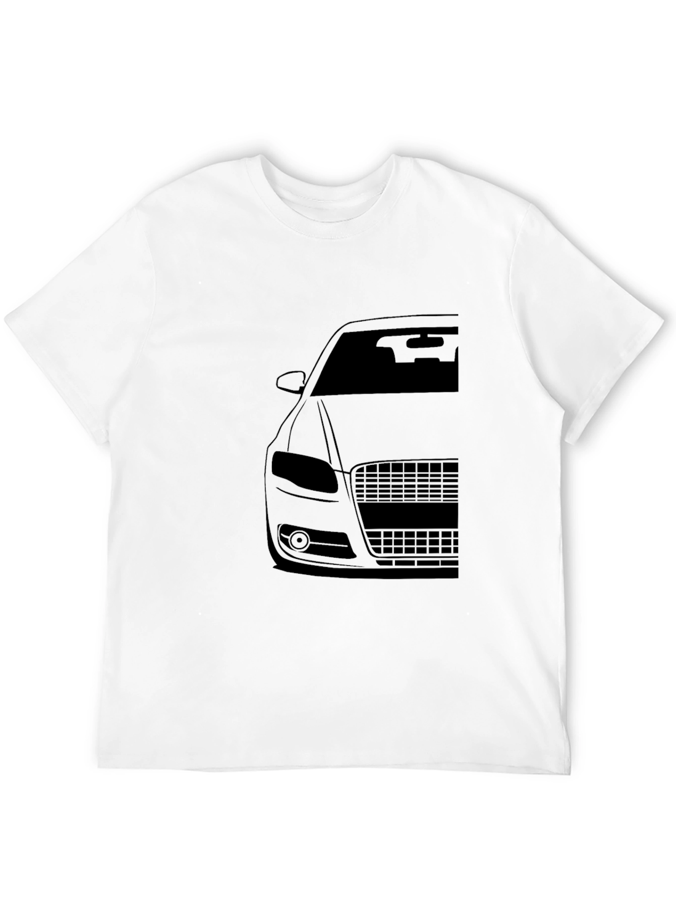 Mens Black Car Graphic T-Shirt