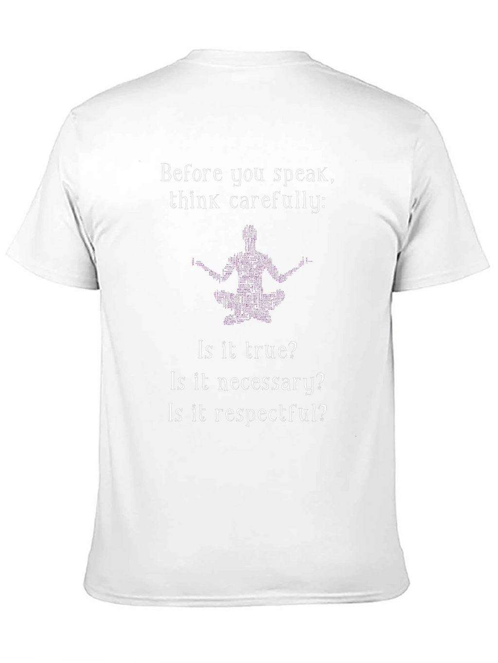 Think Carefully Graphic T-Shirt - Black