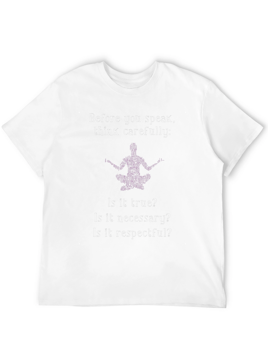 Think Carefully Graphic T-Shirt - Black