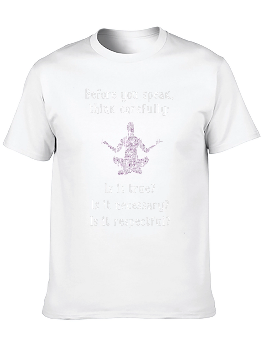 Think Carefully Graphic T-Shirt - Black